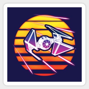 Synthwave TIE Interceptor Sticker